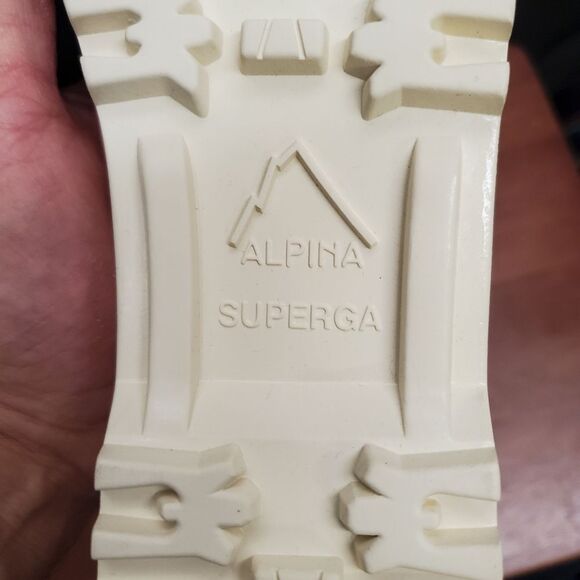SUPERGA High Top Size 6 Alpina Shiny Gum 2341 Shoes Sneakers - Picture 9 of 12